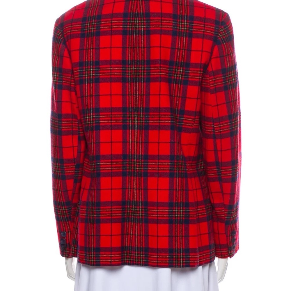 Pendleton Plaid Blazer Wool Red - image 2
